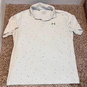 UNDER ARMOUR MEN'S POLO ISO Chill Size Large light gray Breathable
